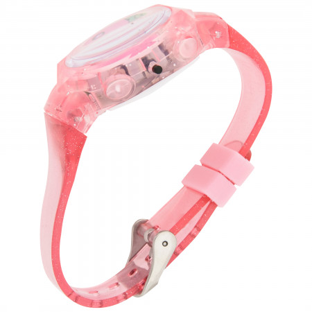 Hello Kitty Pastel Pink Glitter LED Wrist Watch